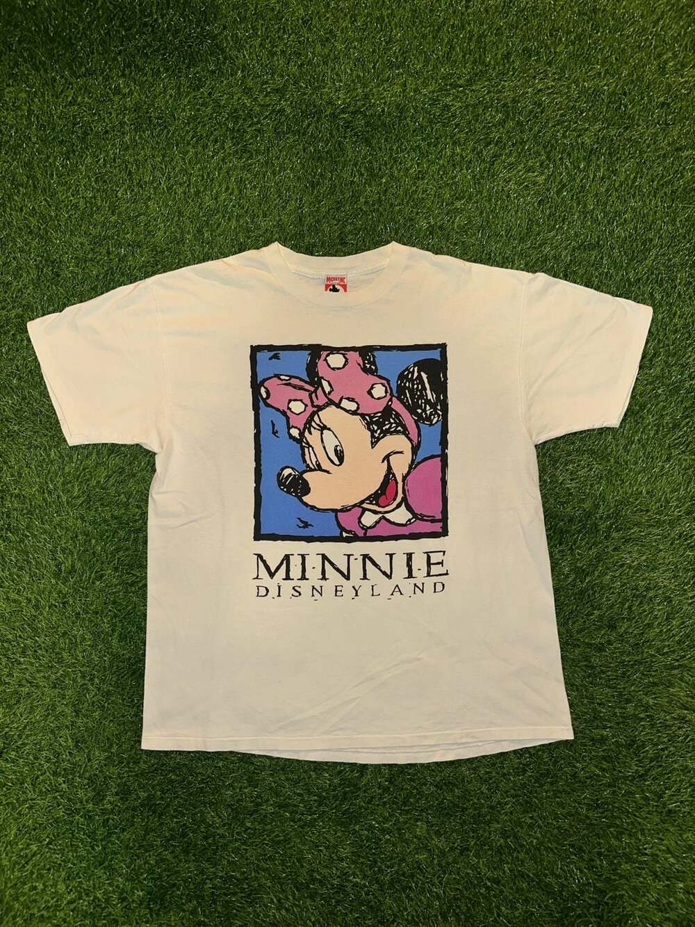 Vintage 90s Mickey Inc Disneyland Minnie Mouse White T-Shirt Size XL